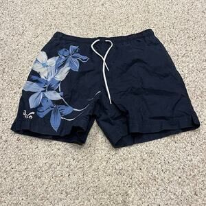 Polo Ralph Lauren Men's Swim Shorts Sz L Navy Floral Netted Beach Summer